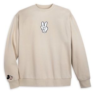 NWT sold out Shop Disney peace sign Crewneck